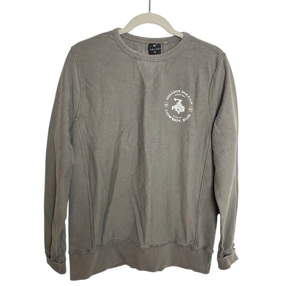 Valani Million Dollar Cowboy Bar Sweatshirt Jackson Hole Wyoming Cotton Pullover